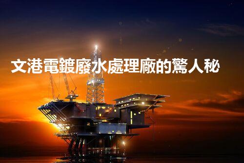 文港電鍍廢水處理廠的驚人秘密：揭秘環(huán)保新科技！